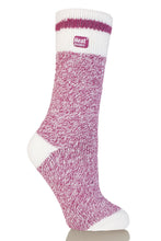 Load image into Gallery viewer, Women's Cream Block Twist Socks