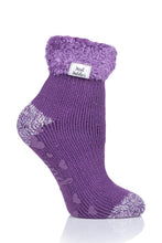 Load image into Gallery viewer, Women's Feather Cuff Lounge Socks